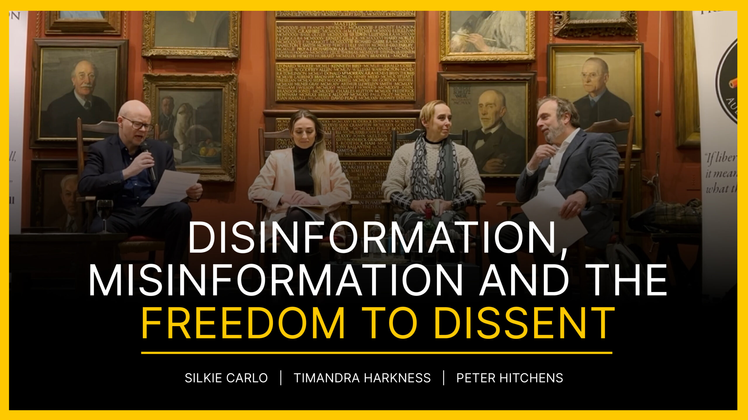 Disinformation, Misinformation and the Freedom to Dissent